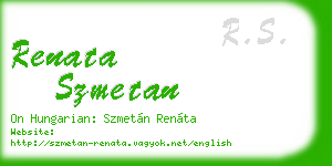 renata szmetan business card